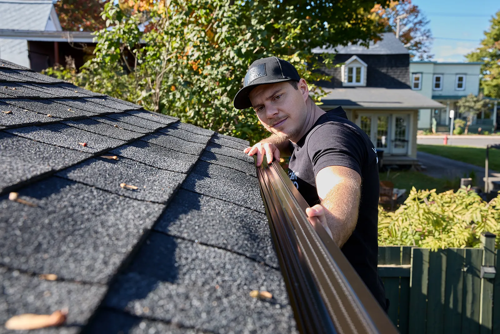 Clean finished gutter and fascia line — Quality Gutters, Chilliwack BC